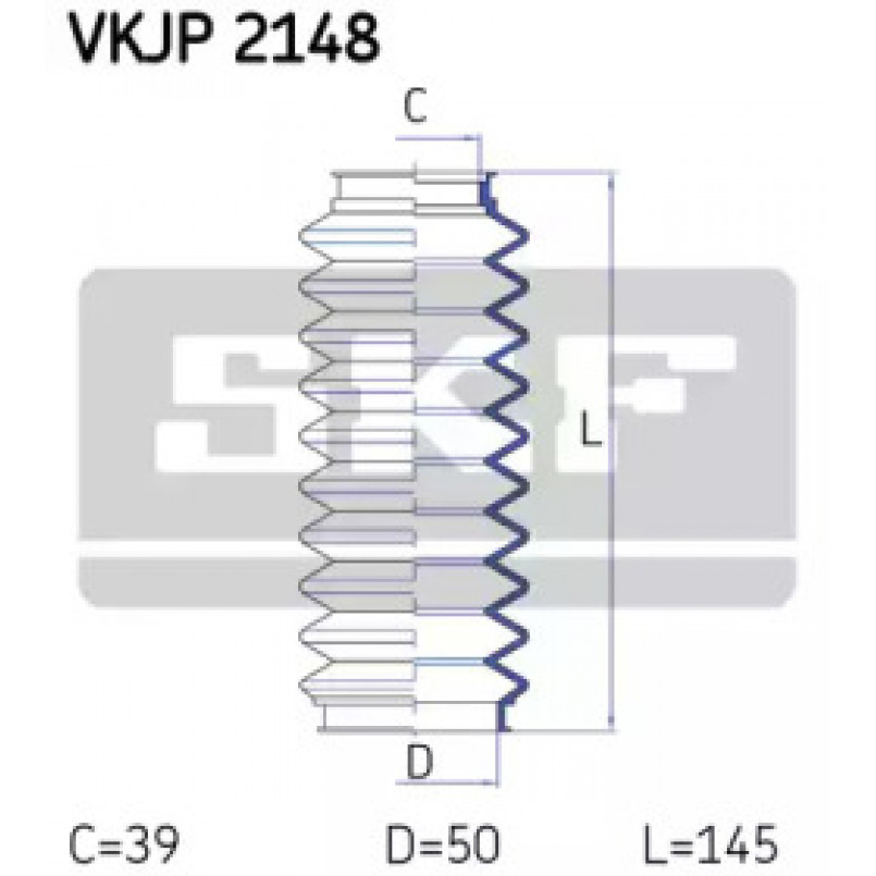 VKJP 2148 SKF - Пильовик привідного валу